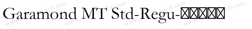 Garamond MT Std-Regu字体转换